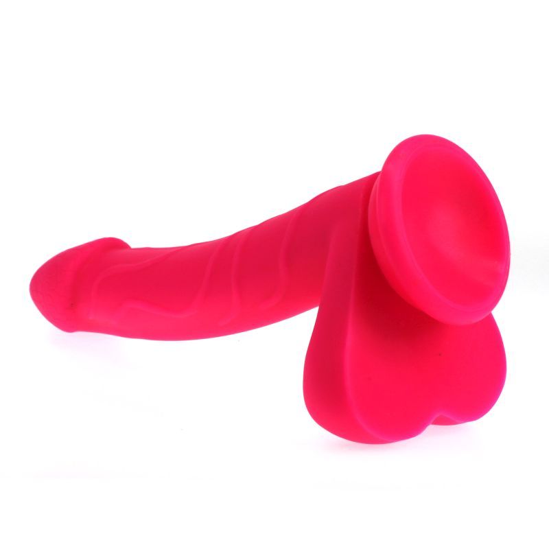 Realistic Cock w Balls Pink image 2