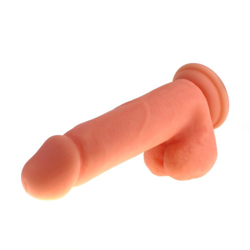 Thick Realistic Cock w Balls Flesh image 2