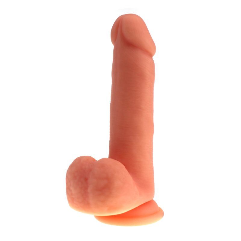 Thick Realistic Cock w Balls Flesh image 5