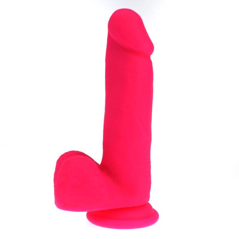 Thick Realistic Cock w Balls Pink image 1
