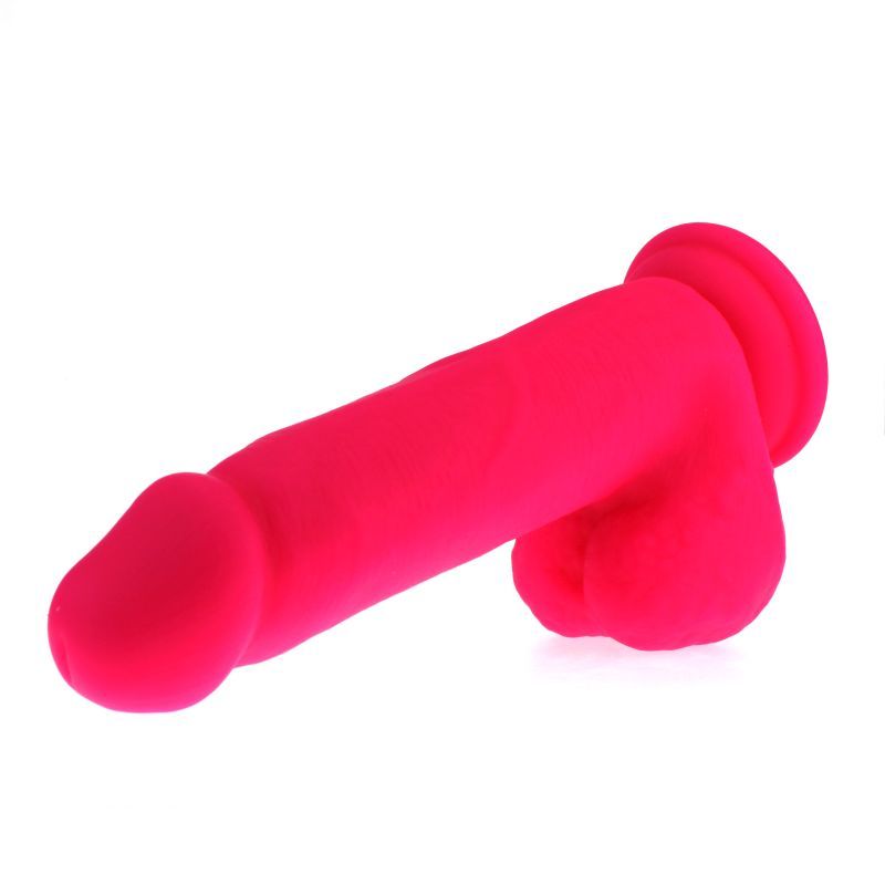 Thick Realistic Cock w Balls Pink image 2