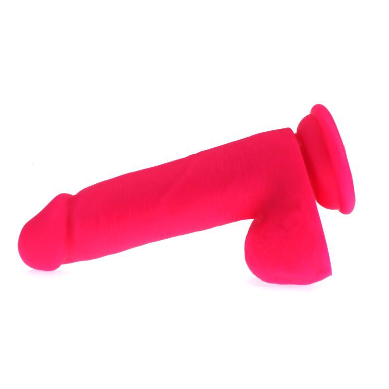 Thick Realistic Cock w Balls Pink image 4