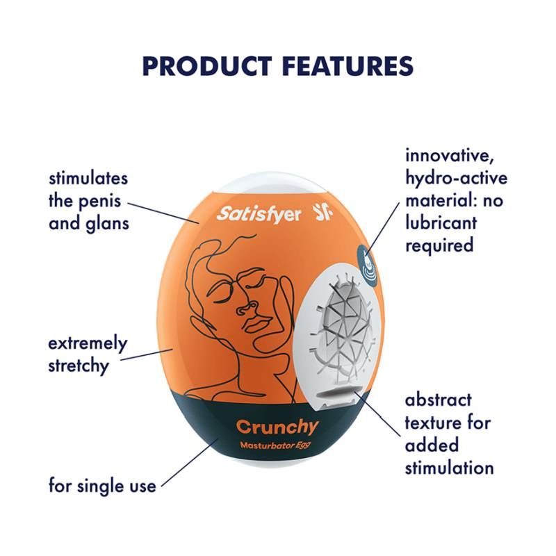 Satisfyer Masturbator Egg Crunchy image 2