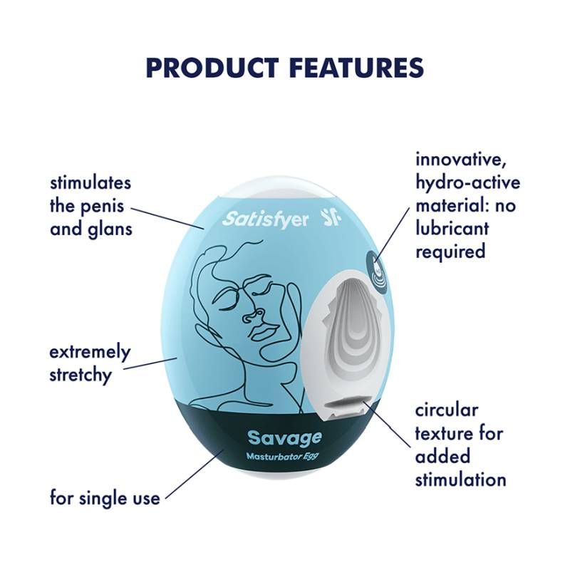 Satisfyer Masturbator Egg Savage image 2