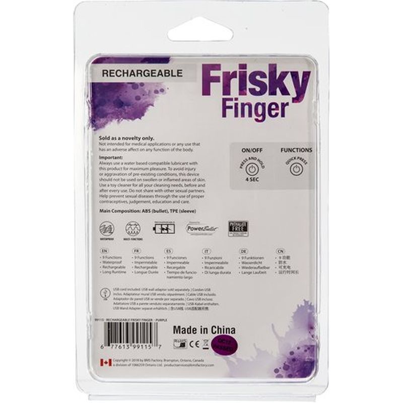 Frisky Finger Rechargeable Purple image 3