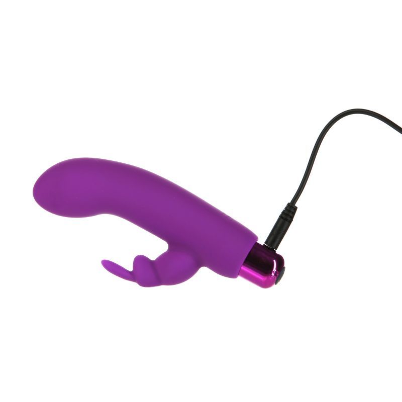 Alices Bunny Rechargeable Bullet w Rabbit Sleeve Purple image 3