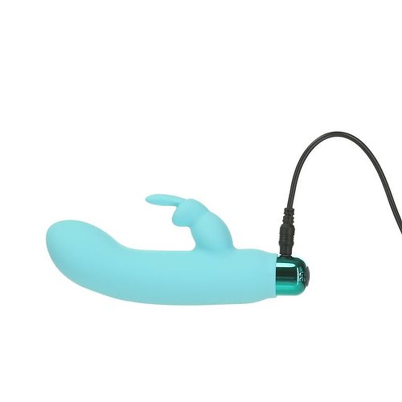Alices Bunny Rechargeable Bullet w Rabbit Sleeve Teal image 3