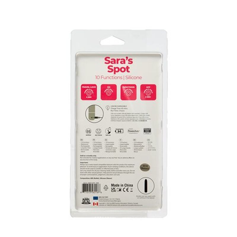Power Bullet Sara’s Spot Vibrator Pink image 4