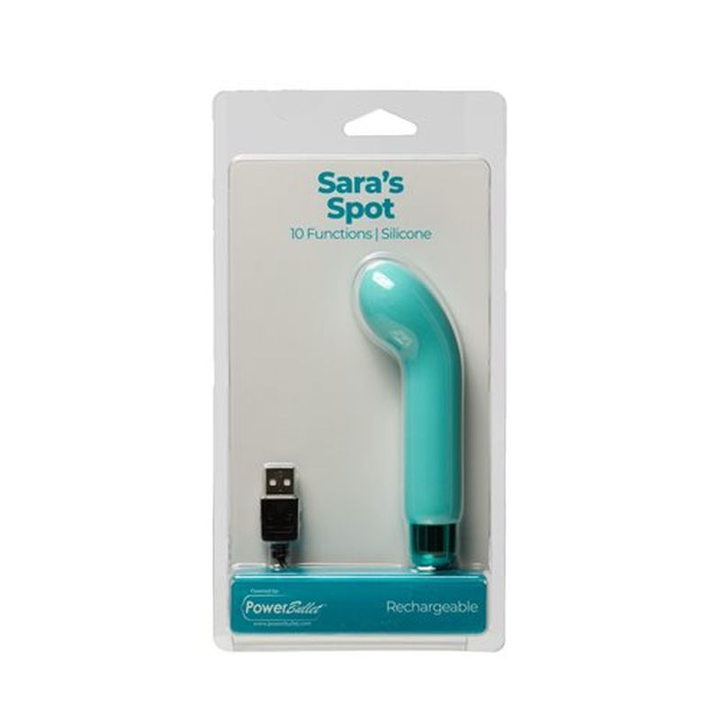 Power Bullet Sara’s Spot Vibrator Teal image 4