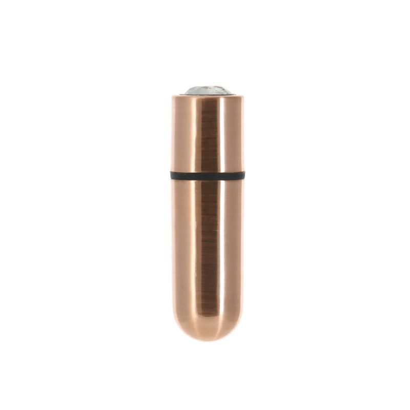 Power Bullet First Class 6cm Rechargeable w Crystal Rose Gold image 1