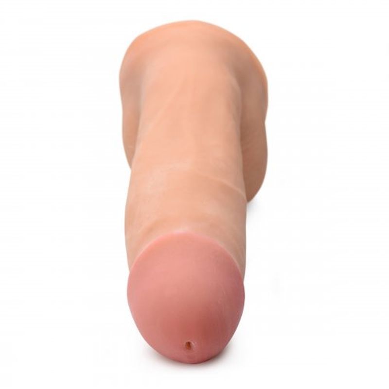 8in Dual Density Squirting Dildo w Balls Reservoir image 2