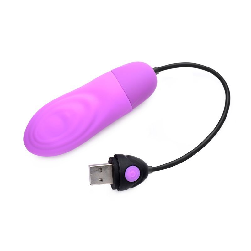 7X Pulsing Rechargeable Bullet Purple image 3