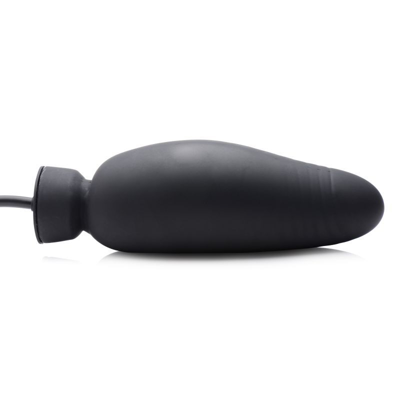 Dick Spand Inflatable Silicone Dildo Black image 3