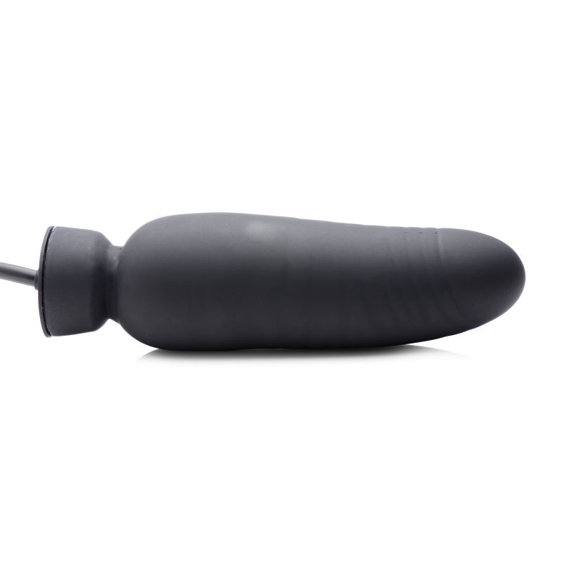Dick Spand Inflatable Silicone Dildo Black image 6