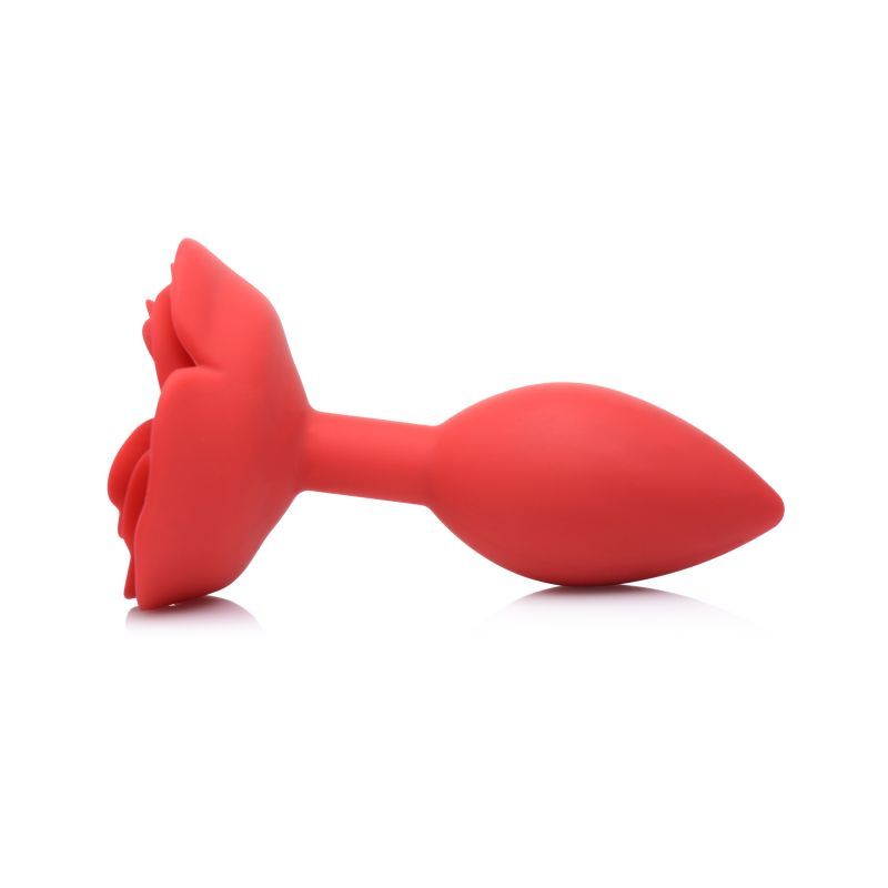 Booty Bloom Silicone Rose Plug Large Red image 4