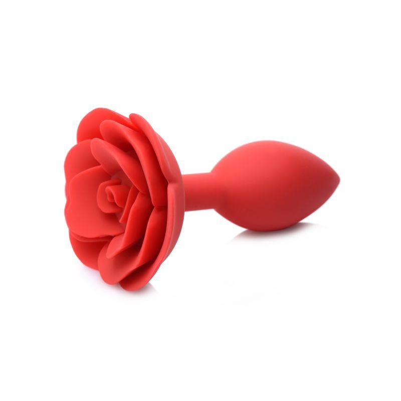 Booty Bloom Silicone Rose Plug Large Red image 5