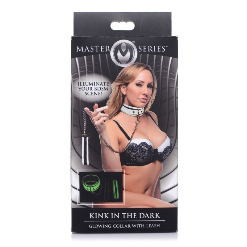 Kink in the Dark Glowing Collar and Lead Fluro Green image 5
