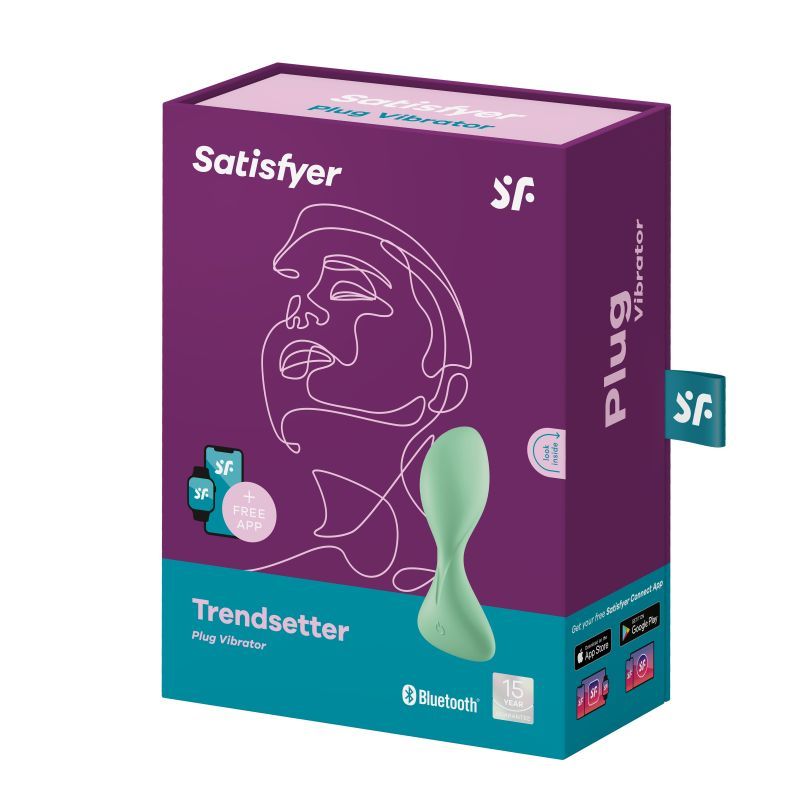 Satisfyer Trendsetter Connect App Vibrating Anal Plug Light Green image 5