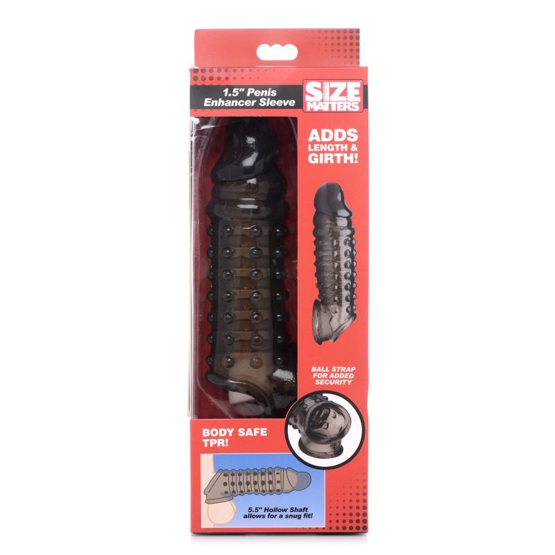 Penis Enhancer Sleeve 1.5in Smoke image 5