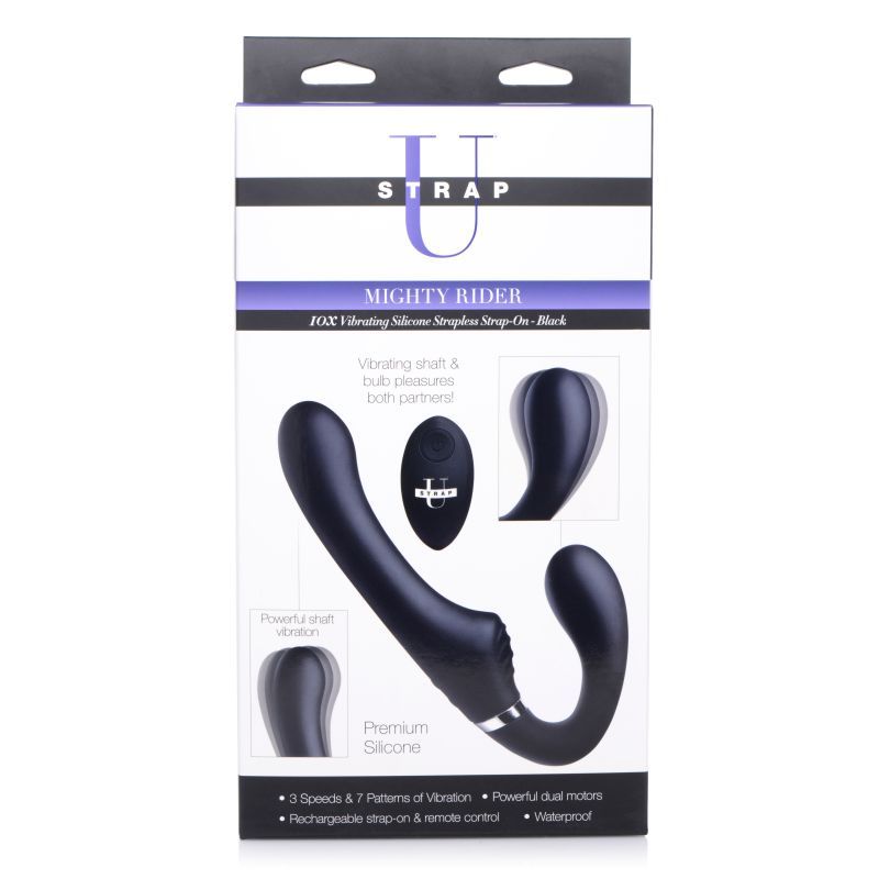 Mighty Rider 10X Strapless Strap-On Black w Remote image 5