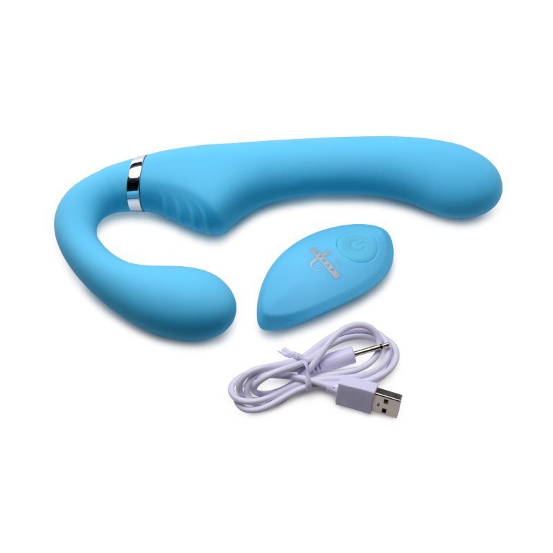 Mighty Rider 10X Strapless Strap-On Blue w Remote image 3