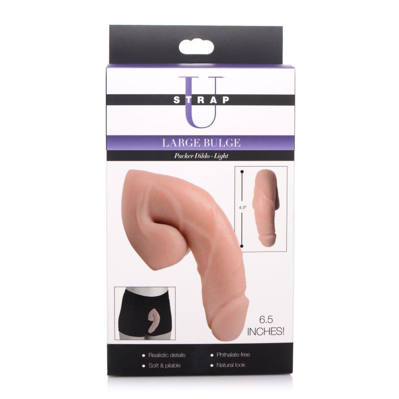 Large Bulge Soft Packer Dildo Light Skin Tone image 4