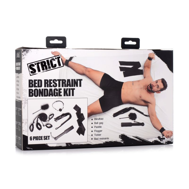Bed Restraint Bondage Kit Black image 4