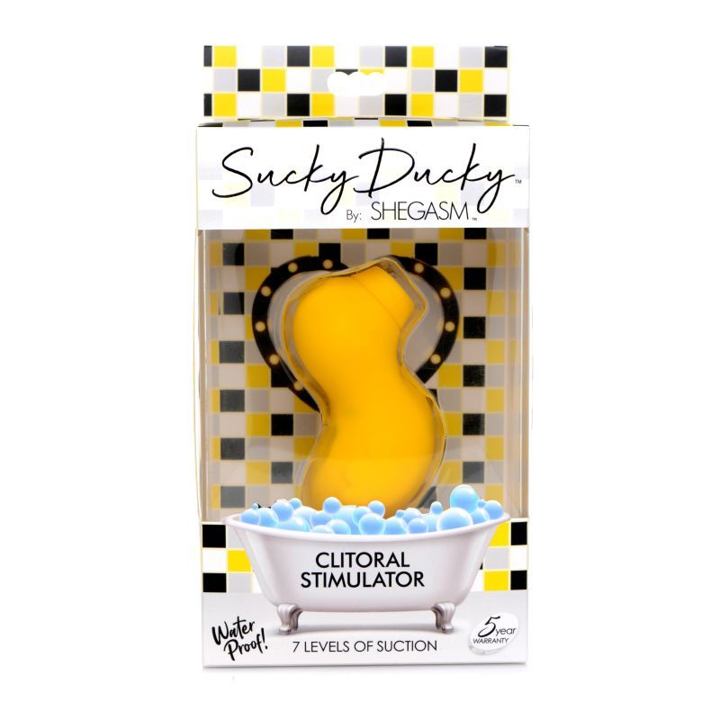 Sucky Ducky Silicone Clitoral Stimulator Yellow image 4