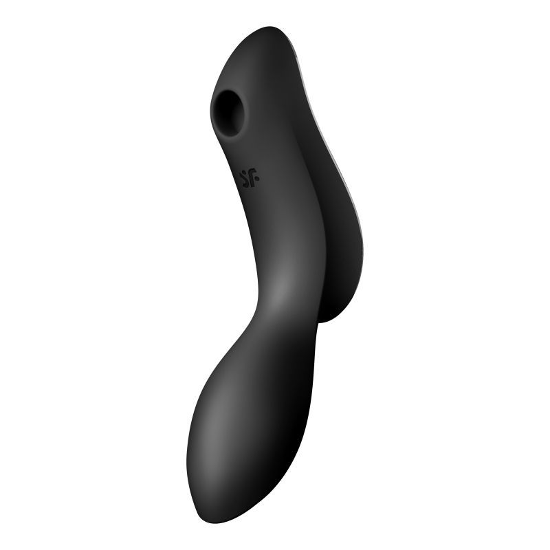 Satisfyer Curvy Trinity 2 Insertable Air Pulse Vibrator Black image 4