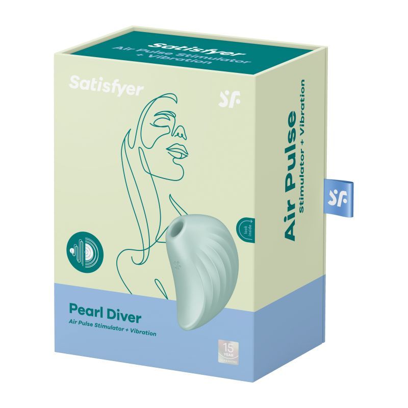 Satisfyer Pearl Diver Air Pulse Simulator Mint image 3