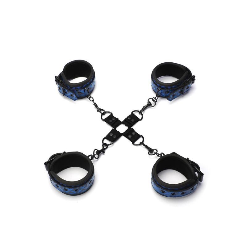 Whip Smart Diamond Hogtie Restraint Blue image 1