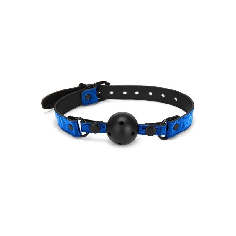 Whip Smart Diamond Deluxe Ball Gag Blue image 1