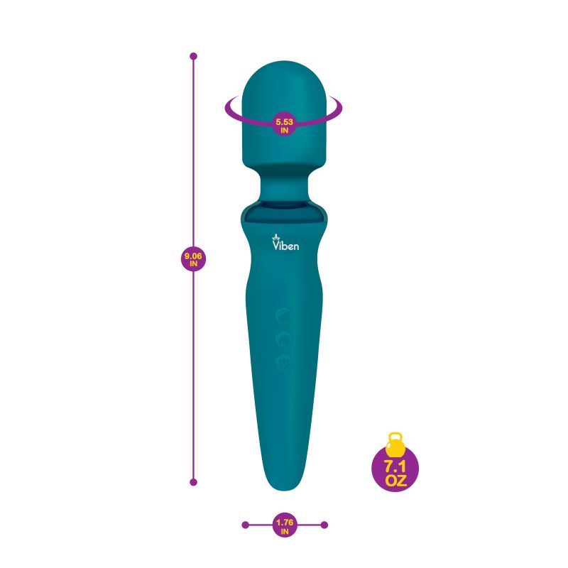Viben Fierce Rechargeable Wand Massager Ocean image 3