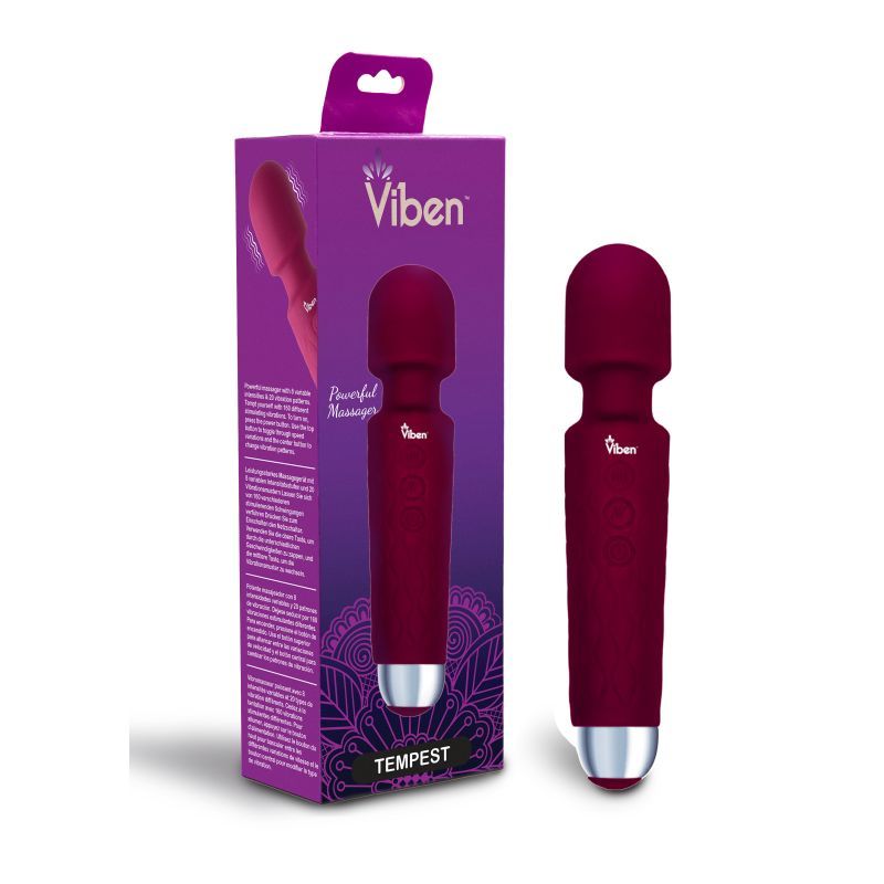 Viben Tempest Rechargeable Wand Massager Ruby image 2
