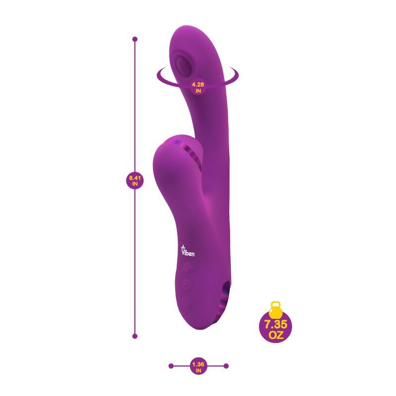 Viben Dazzle Rechargeable Thumping Rabbit Berry image 4