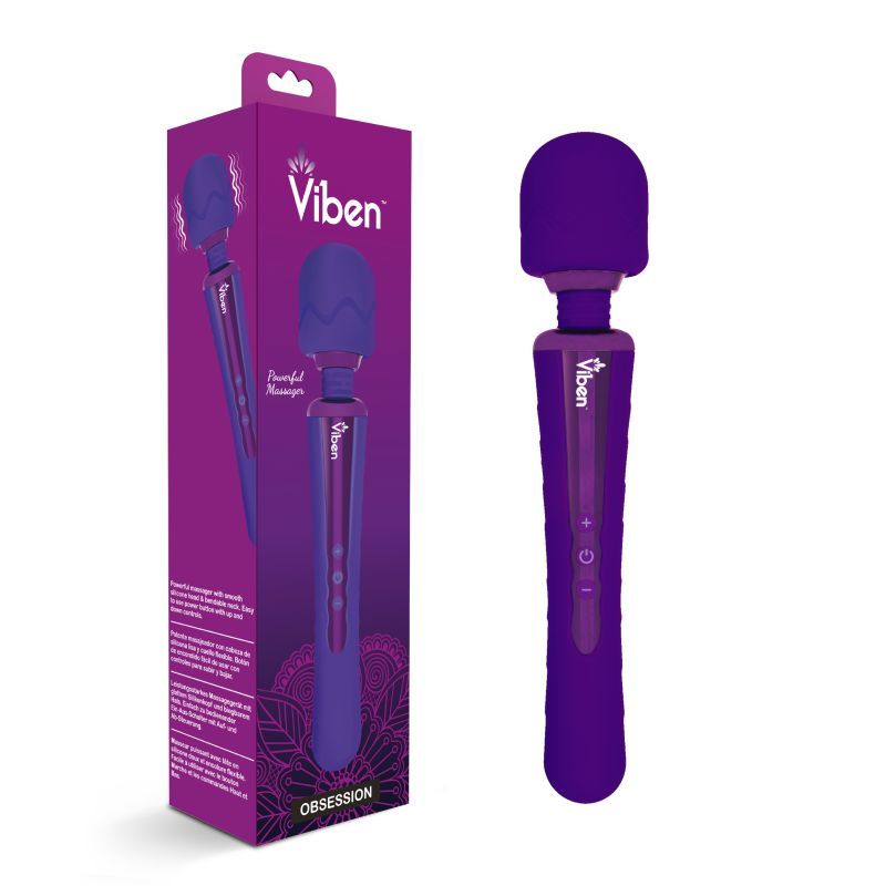 Viben Obsession Rechargeable Wand Massager Violet image 4