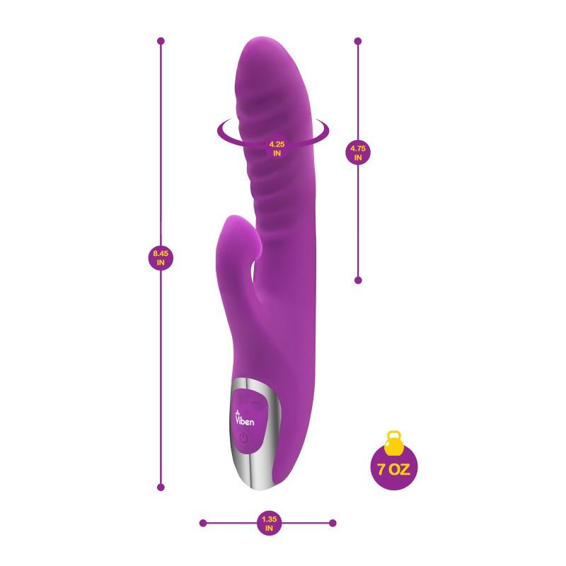 Viben Frenzy Suction Rabbit Vibe Berry image 6