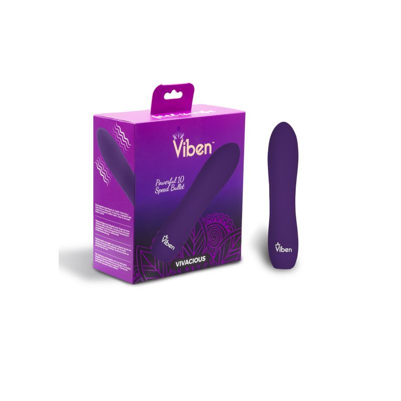 Viben Vivacious Rumble Motor Rechargeable Bullet Violet image 4
