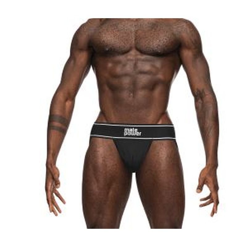 Male Power Modal Rib Jock Black image 1