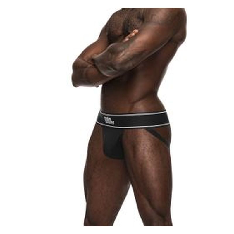 Male Power Modal Rib Jock Black image 2