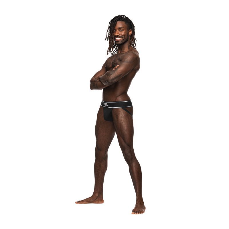 Male Power Modal Rib Jock Black image 3