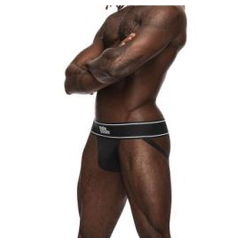 Male Power Modal Rib Jock Black image 5
