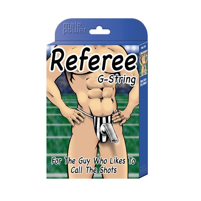 Referee Novelty G-String Black image 1