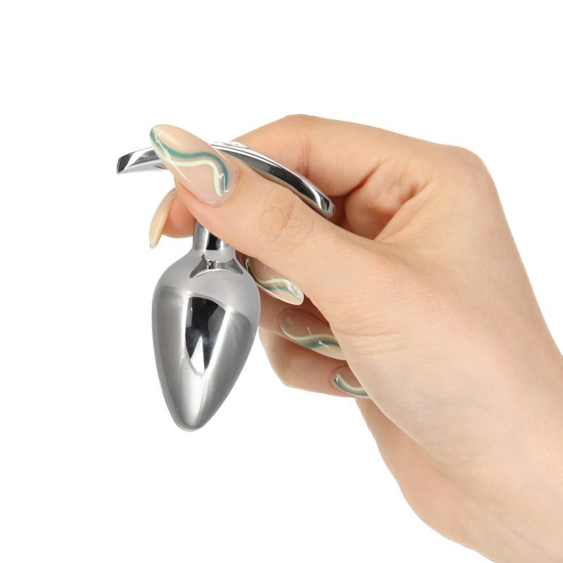 Pillow Talk Sneaky Luxurious Stainless Steel Anal Plug w Swarovski Crystal image 3
