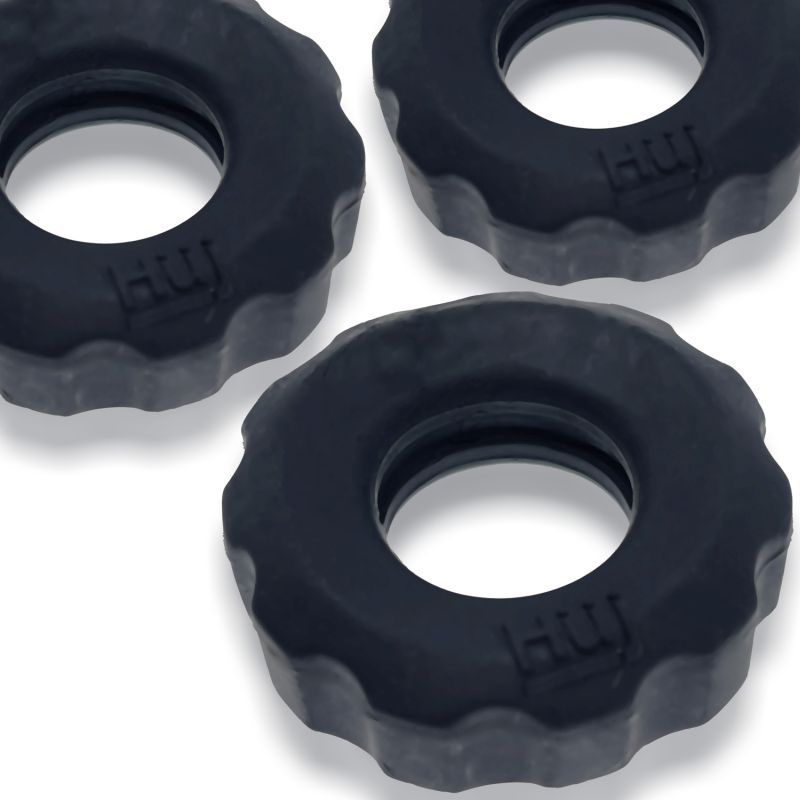 Super Hunkyjunk 3 Pc Cockrings Tar Ice image 3