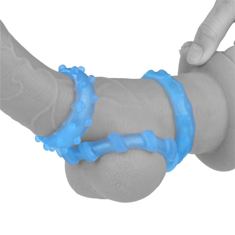 Lumino Play Penis Rings 3 Pc image 4