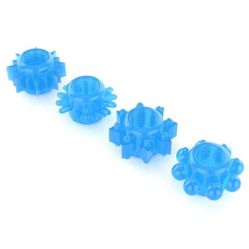 Lumino Play Penis Rings 4 Pc image 1