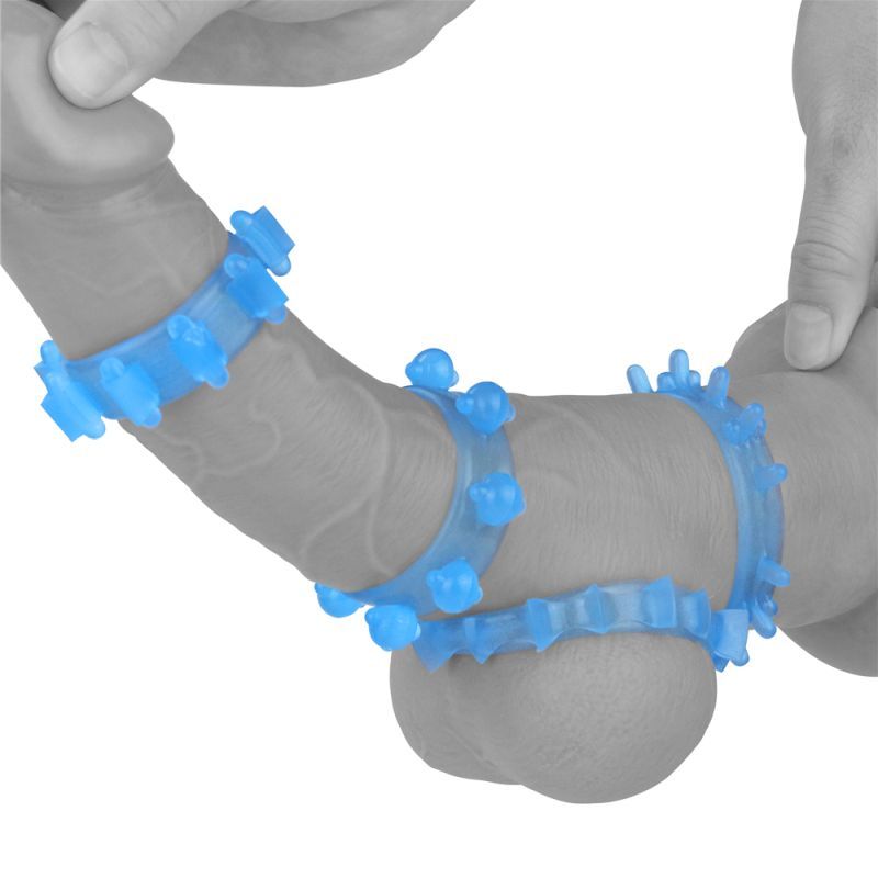 Lumino Play Penis Rings 4 Pc image 4