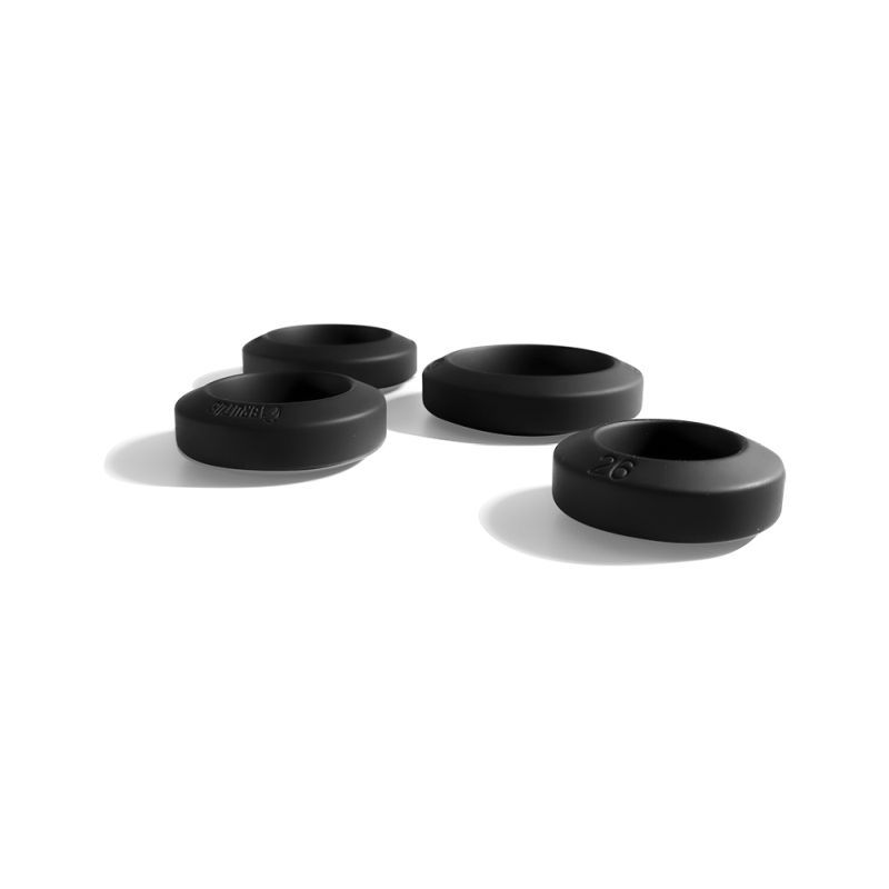 Brutus Big Bulge Silicone Cock Ring 4 Pc Set image 3