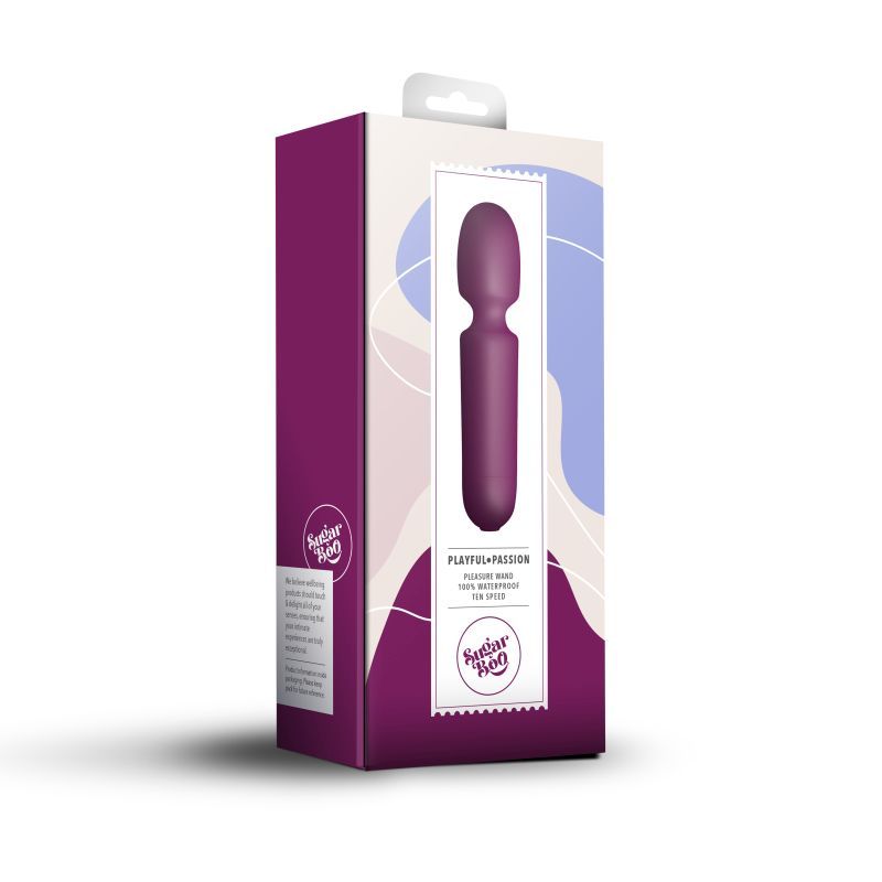 SugarBoo Playful Passion Wand Vibe Burgundy image 4
